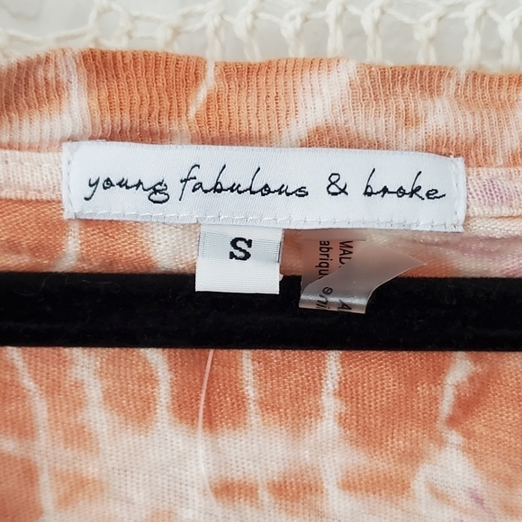 NWT YFB Tie Dye Linen Blend Twister T-Shirt - Picture 4 of 7